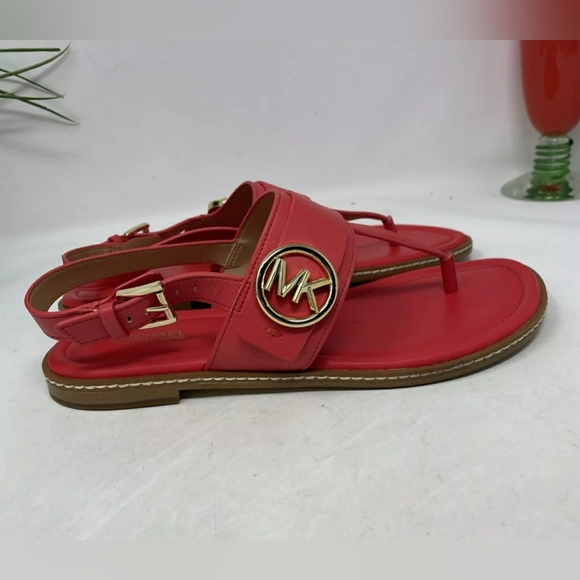 Michael Kors MK Designer Red Sandals Slingback US8.5M/EU40 - Picture 2 of 12